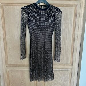 Maje Glitter mini dress 34FR